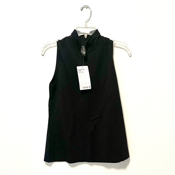 🍭 3/$30 Athleta black sleeveless minimal chic mock turtleneck - Picture 14 of 15